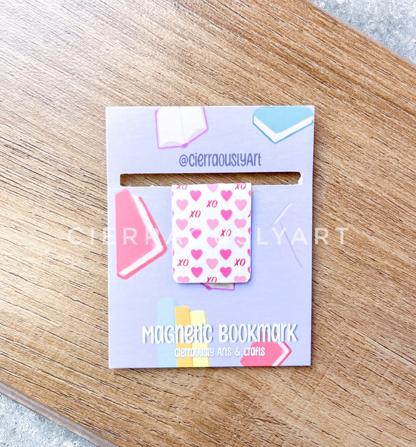 XO Hearts Magnetic Bookmark
