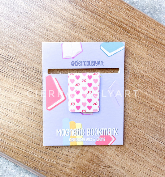 XO Hearts Magnetic Bookmark