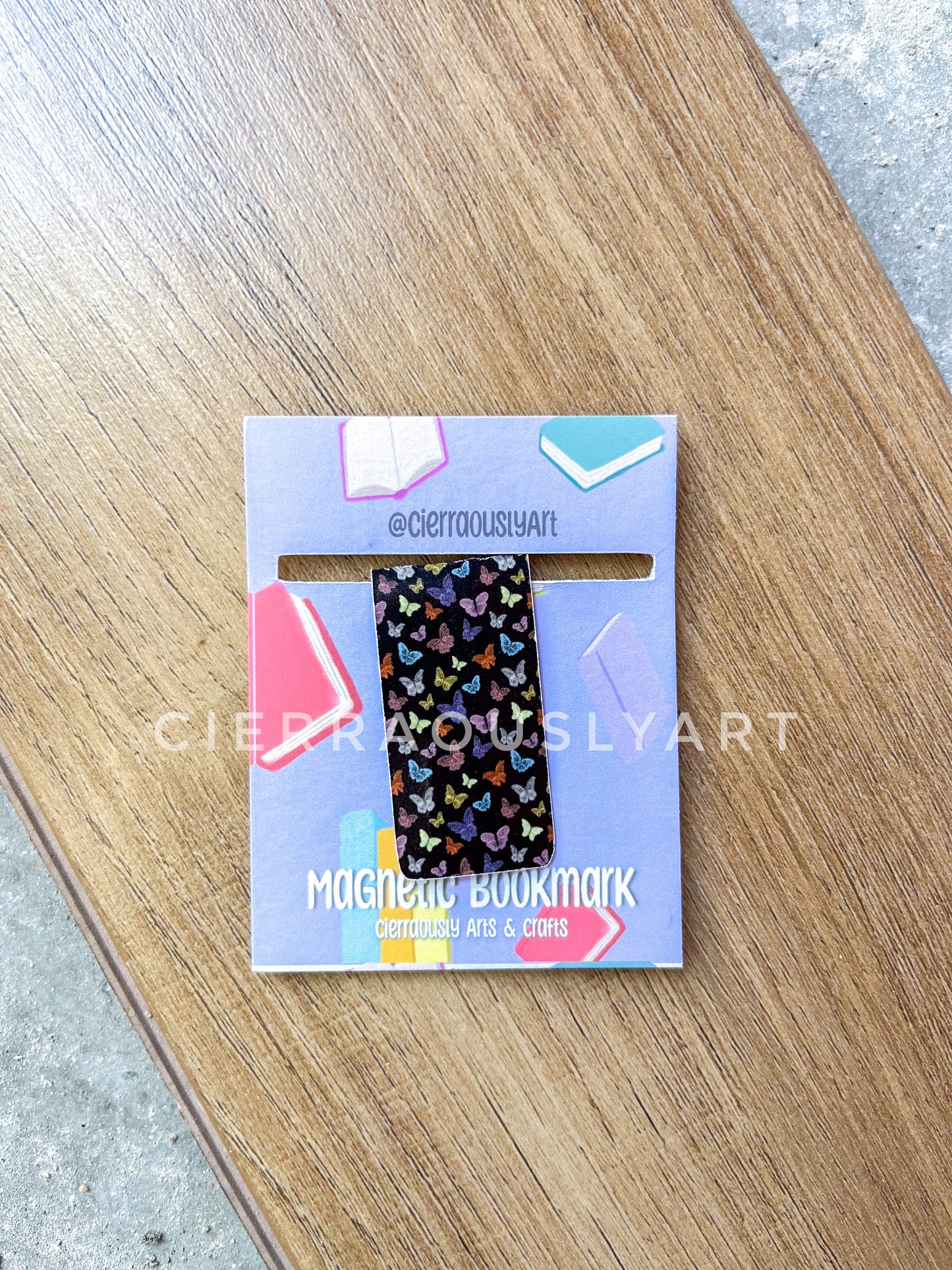 Midnight Butterfly Magnetic Bookmark