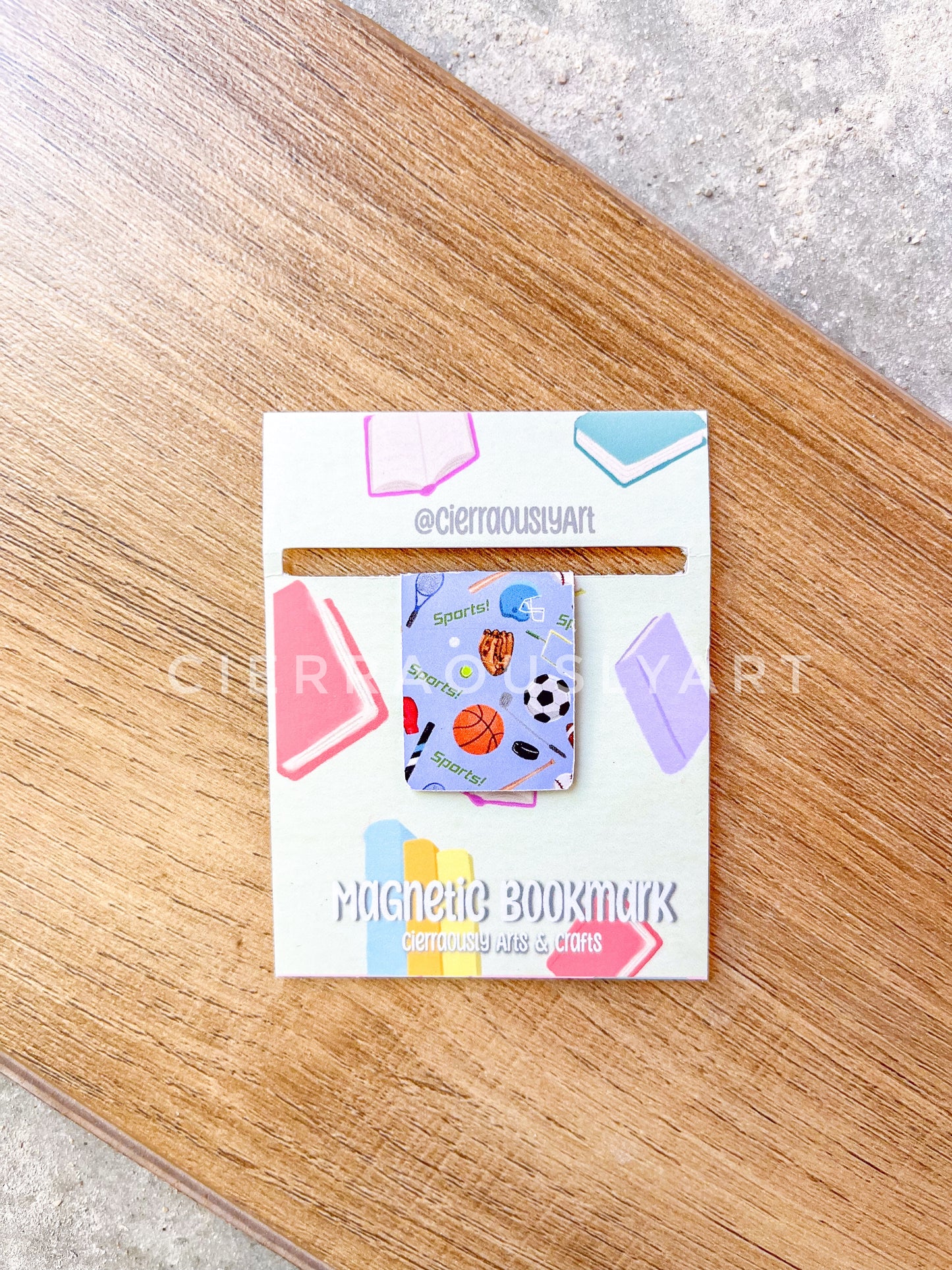 Sports! Magnetic Bookmark