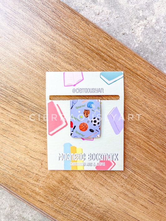 Sports! Magnetic Bookmark